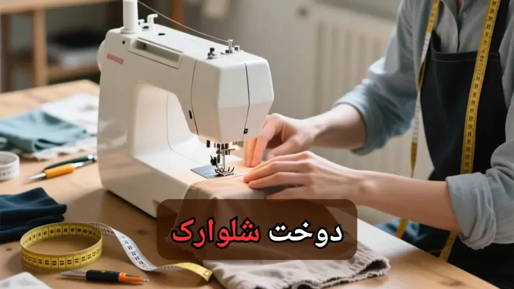 دوخت شلوارک-هنرآموز