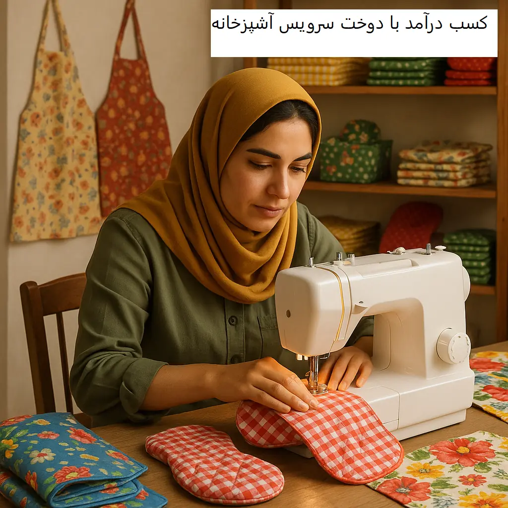 کسب درآمد بالا با دوخت سرویس آشپزخانه