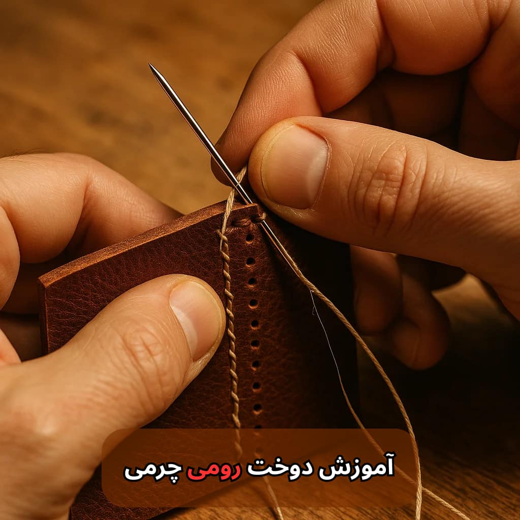 آموزش دوخت رومی چرمی-هنرآموز