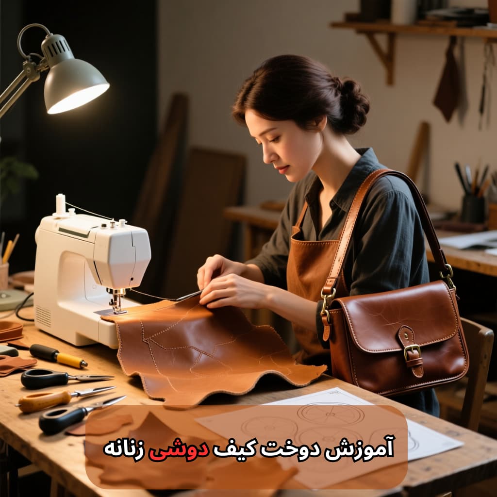 آموزش دوخت کیف دوشی زنانه-هنرآموز