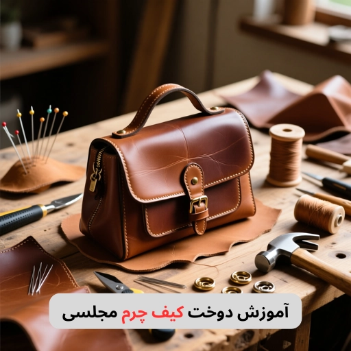آموزش دوخت کیف چرم مجلسی-هنرآموز