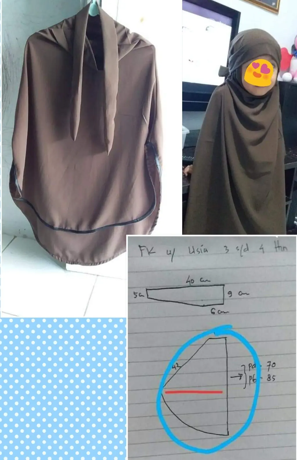 الگو چادر جشن تکلیف مدل وفا-هنرآموز