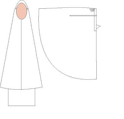 الگو چادر نماز آستین دار جشن تکلیف- هنرآموز