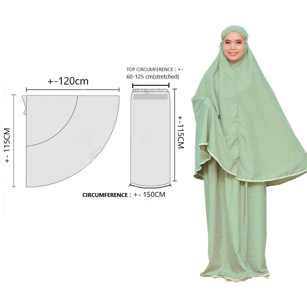 الگو چادر نماز آستین دار جشن تکلیف- هنراموز