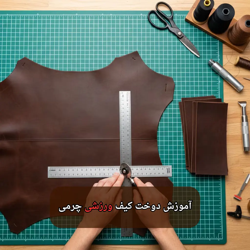 آموزش دوخت کیف ورزشی چرمی-هنرآموز