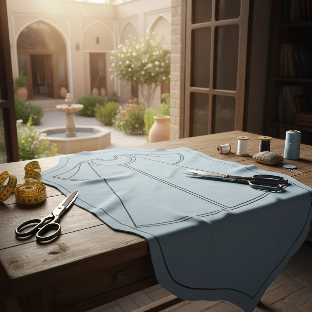 الگو چادر جشن تکلیف مدل وفا -هنرآموز