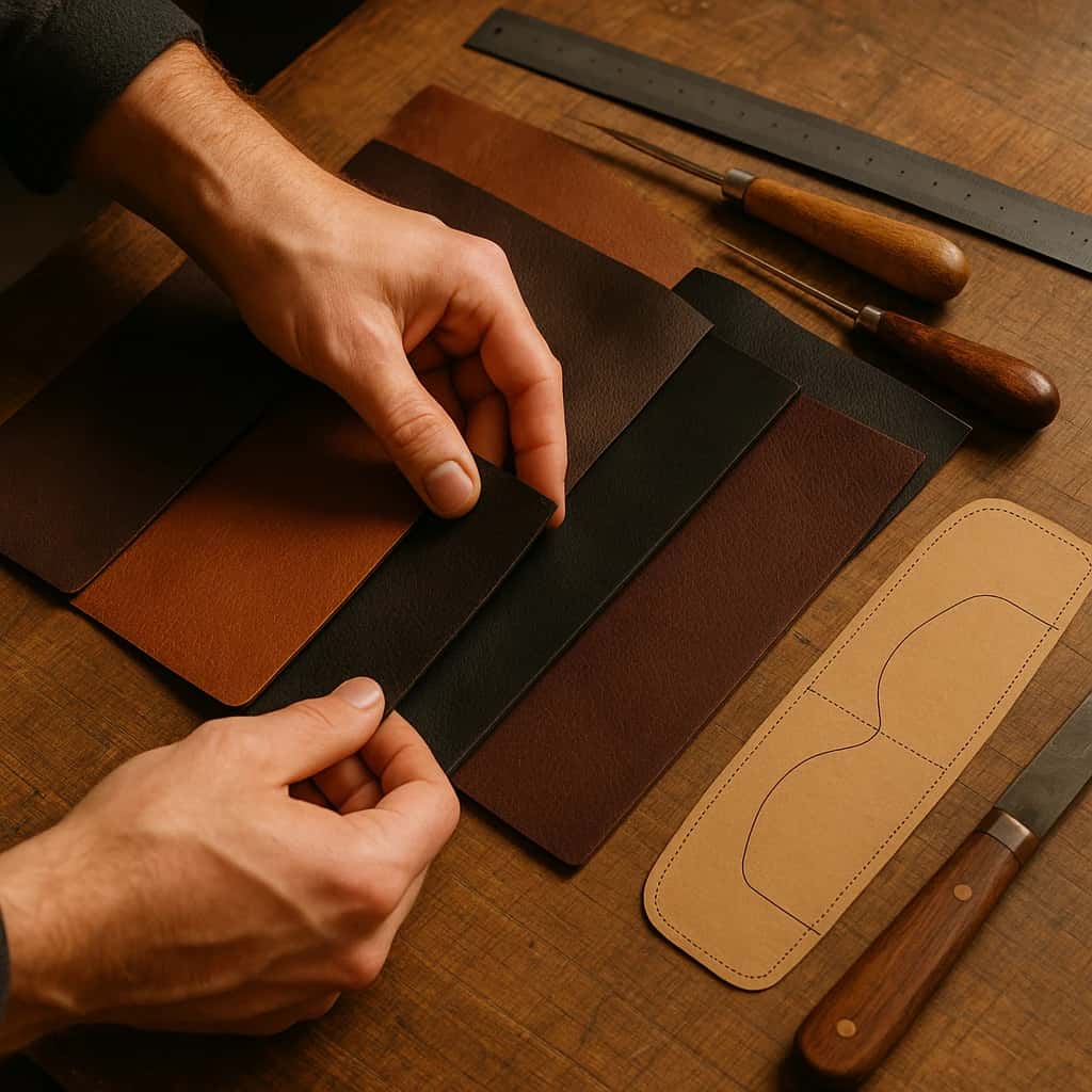 انتخاب چرم مناسب برای کیف عینک چرم