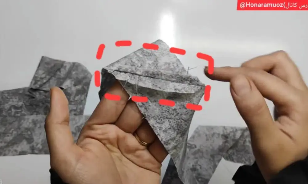 اتو کردن درز وسط- هنرآموز