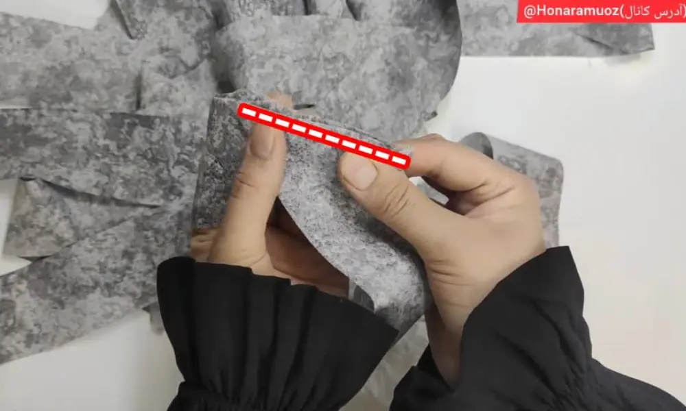 قرار دادن نوارها برای اتصال-هنرآموز