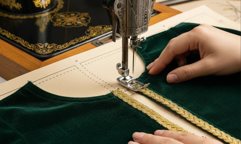 آموزش دوخت لباس کردی سقزی-هنرآموز