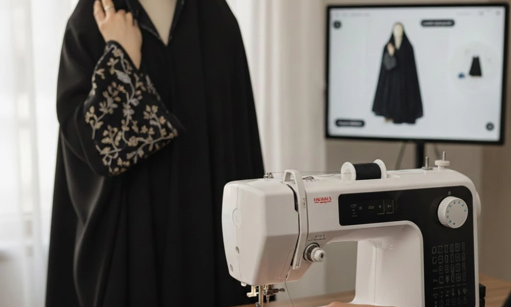 آموزش دوخت چادر ملی آستین دار-هنرآموز