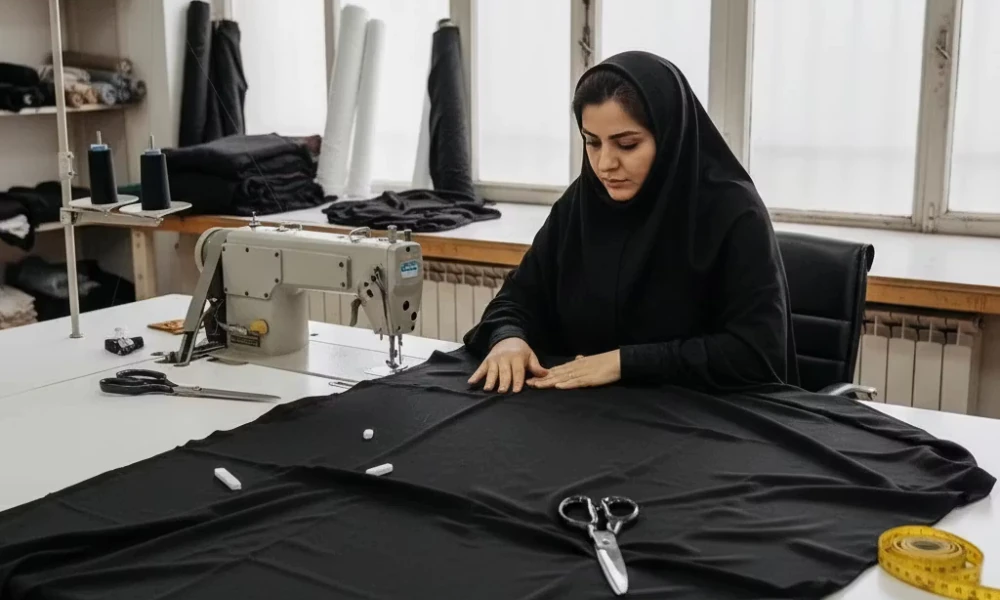 آموزش دوخت چادر ملی دخترانه-هنرآموز