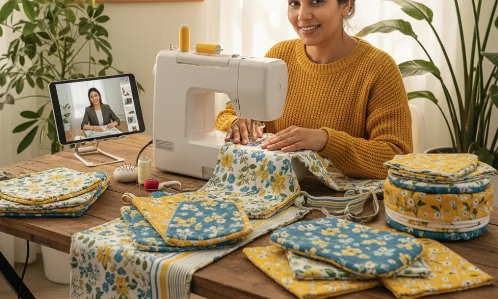 دوخت محصولات سرویس آشپزخانه-هنرآموز