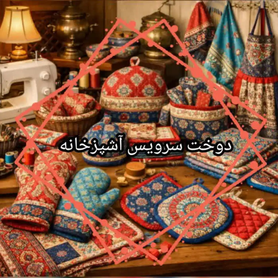 آموزش دوخت سرویس آشپزخانه - هنرآموز