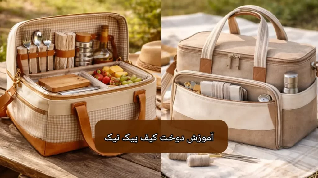 آموزش دوخت کیف پیک نیک-هنرآموز