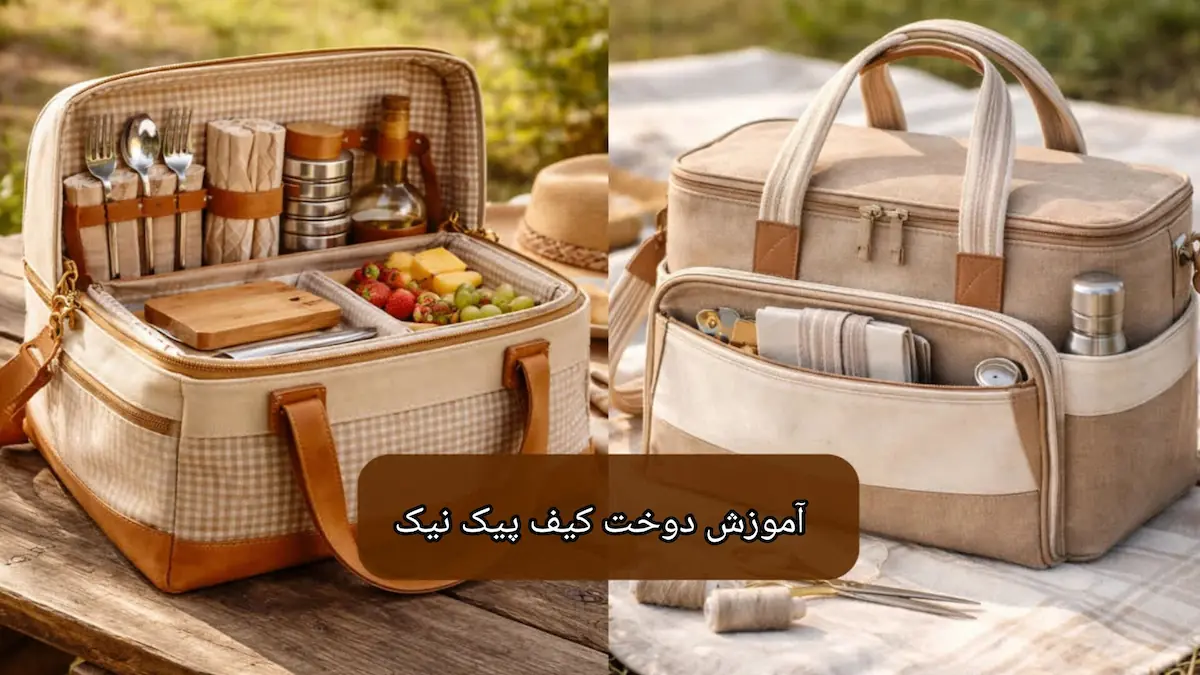 آموزش دوخت کیف پیک نیک-هنرآموز